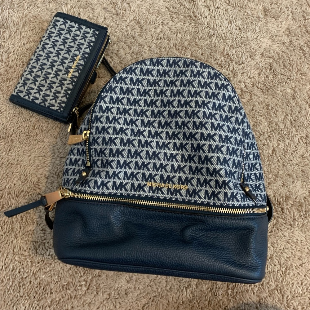 MK backpack and wallet set